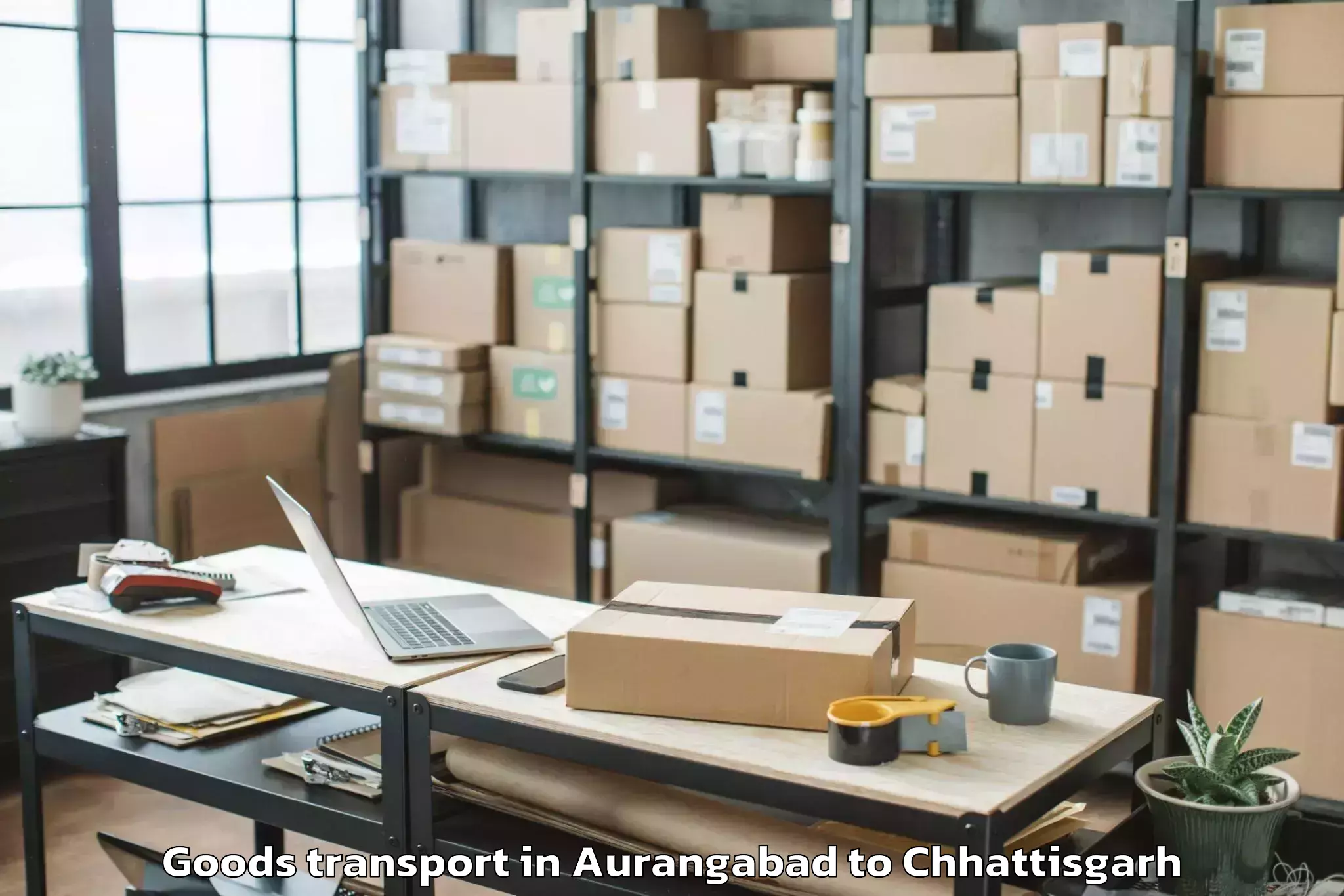 Aurangabad to Raipur Airport Rpr Goods Transport Booking